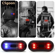 C5GOON Motorcycle Helmet Led Light Rechargeable Safety Taillight Bike Motorcycles Accessories Helmet