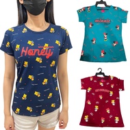 WOMEN CARTOON SHIRT COTTON/BAJU SHIRT CARTOON DESIGN FREE SIZE