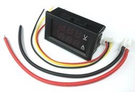 可微調  DC 7-100V/50A LED 直流雙顯示數位電壓電流錶 數位表頭