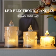 Flickering LED Candles/ Waterproof Flameless Tealight Candles / Fake Candles /Tearing Dwarf LED Electronic Tea Wax / Long Lasting Battery Operated Fake Candles Light