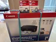 Canon PIXMA E470 無線打印機連墨盒