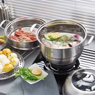 Steamer Stainless Steamer 2-level Steamed Pan Siomay 2-tier ZG-1