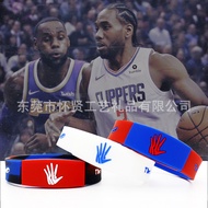 Fast Fleet Leonard Double Color Slippery Cover NBA Bracelet Kawhi Leonard Luminous Silicone Wrist St