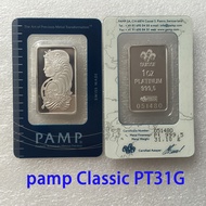 new Pamp 1oz/2.5g/5g/10g/20g/50g/100g swan Copper Swiss Bar 24k Gold Plated Bullion Ingot Non-magnet