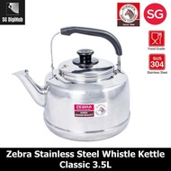 Zebra CLASSIC Stainless Steel 3.5L Whistling Kettle
