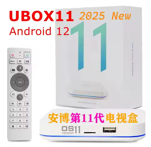 [Genuine]2025 NEW ARRIVAL Ubox 11 Unblock tech ubox11 tv box 4G64G best set top box hot in USA UK Ja