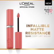 L’Oréal Paris Infallible Matte Resistance Liquid Lipstick for 16H Long Lasting Matte Lips, Transfer 