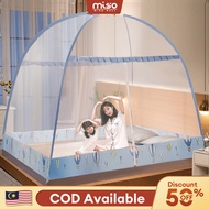 MISO Kelambu Single/Queen/King 2 Door Mosquito Net Bed kelambu khemah Door Zipper Mosquito Net Bed T