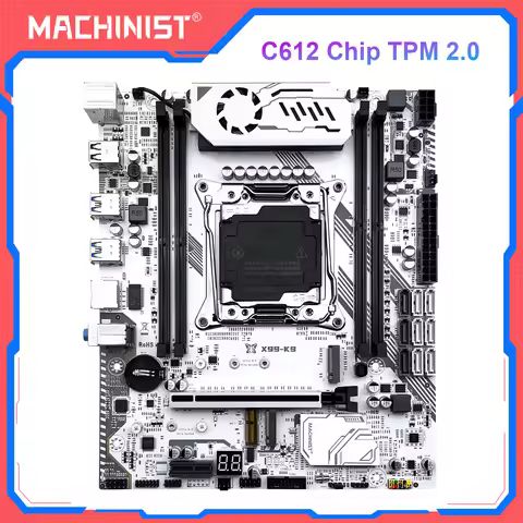 MACHINIST K9 X99 Motherboard Support TPM 2.0 intel Xeon E5 V3/V4 LGA 2011-3 CPU and DDR4 RAM NVME M.