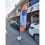 Unifi 3 meter Full Set Feather Flag/Beach Flag/Wind Flag *READY STOCK*