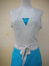 楹 ~  全新 正品 義大利名牌 MAX&amp;CO. 棉/亞麻混紡罩衫 Size:M