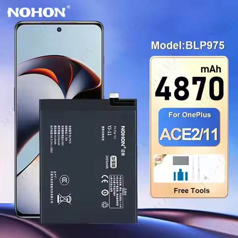 NOHON BLP975 Battery for OnePlus 11 10Pro 10T 9 9RT 8 8T 7 7T 6 6T Replacement Batteries