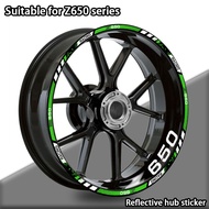 Y Motorcycle Wheel Sticker Reflective Inner Hub For z650 Z 650 z650 Logo Decoration