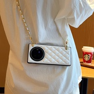 New Compatible VIVO X Fold3 Phone Case X Fold5/Fold3 Crossbody Grid Small Backpack Phone Case