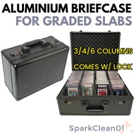 Graded Card Storage Case with Lock PSA BGS Graded Guard Aluminium Briefcase Pokemon Slab Box One Pie