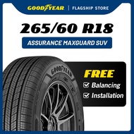 Goodyear 265/60R18 Assurance MaxGuard SUV Tyre (Worry Free Assurance) - Ford / Hilux / Triton / Nava