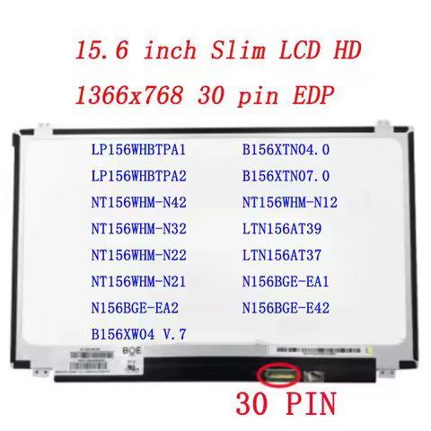 15.6 Inch For Lenovo G50-30 G50-45 G50-70 G50-70M G50-80 30Pin Laptop Lcd Screen N156BGE-E42 N156BGA
