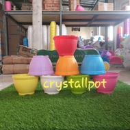 Bee motif plant pot - Colorful bee pot 21cm