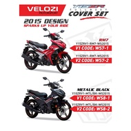 VELOZI Y15ZR V1 V2 Y15 2015 DESIGN BATMAN PURBA MERAH HITAM BIRU PURPLE FULL BODY COVER SET COVERSET