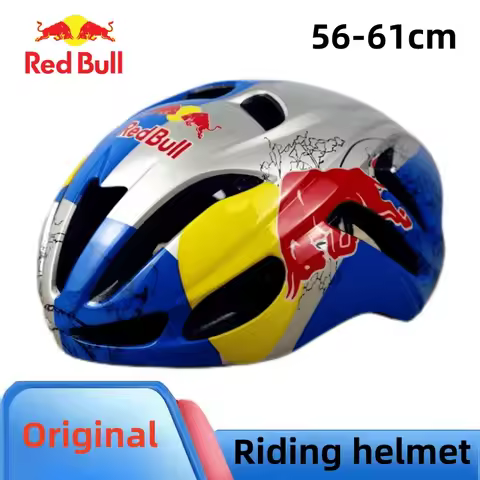 Red Bull Bicycle Helmet, Bicycle Scooter Skating Sports Protective Equipment Breathable Bicycle Red 