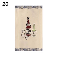 VIKAMA Japanese Noren Sushi Sashimi Ramen Print Window Valance Light Filter Izakaya Restaurant Hangi