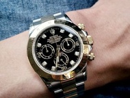 Rolex daytona 116523G 黑面石字亂碼藍光 不是16520 16523 116520 116503 116519 116518 116500