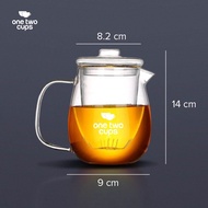 Teko Kaca Dengan Saringan Infuser Teh Tahan Panas / Teko Teh Kaca Bening Unik Cantik