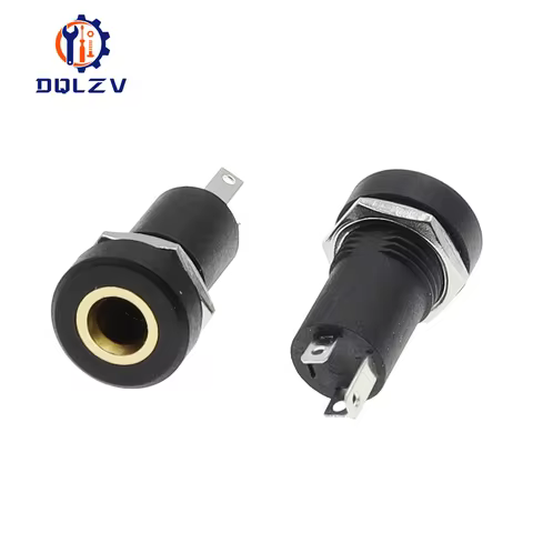 1/3/5PCS 3.5MM Audio Jack Socket Stereo 3 Pole Solder Panel Mount With Nut Connector Headphone Femal