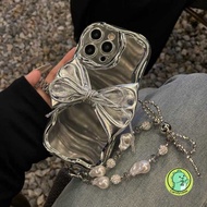 Silver Cream Phone Case With Bacchus Bracelet For Huawei P Smart 2021 S Z Y7A Y8P Y7 2020 Y9 Prime 2