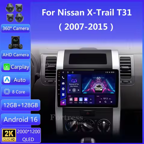 Android 16 Car For Nissan X-Trail X - Trail X Trail 2 T31 2007 - 2015 Stereo Head Unit GPS Navigatio