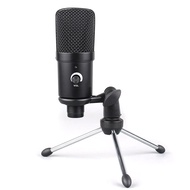 ไมโครโฟน Microphone USB Condenser Microphone Black
