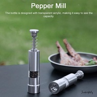 Just-Pepper Mill Grinder Refillable Manual Spice Grinder for Peppercorn