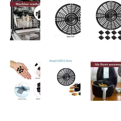 G8TC Non-Stick Air Fryer Grilling Pan Air Fryer Replacement Tray Air Fryer Cooking Tray Metal Materi