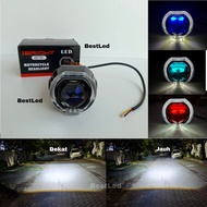 IBRIGHT ZE76+ Blue Lens 2.5 Inch Projector LED Headlight