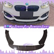 BMW 1 Series F20 Front Bumper Diffuser Lip Wrap Angle Splitters Black Carbon
