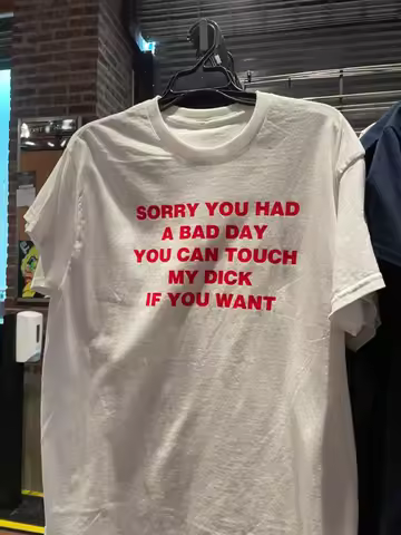 Sorry You Had A Bad Day You Can Touch Me Women Printed T-Shirts Cotton Funny Unisex Clothes Y2k Tren