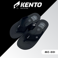 KENTO เคนโตะ รองเท้าสายทอหูคีบ รุ่นMC001-ดำ/ดำ ไซส์35-46 ใส่ได้ทุกเพศทุกวัย