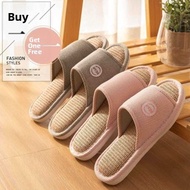 Linen Slippers - Indoor Non-Slip for Women & Men | Summer House Shoes