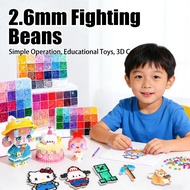 套装 拼豆 拼豆豆 2.6mm 三维融合材料 Fighting Beans 2.6mm 拼豆工具
