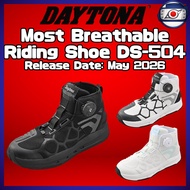 Daytona DS-504 S-AR Riding Shoes Breathable Summer Dial Fit 2E Wide Motorcycle Footwear