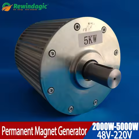 Low Speed 2KW 3KW 4KW 5KW 96V 120V 220V Gearless Permanent Magnet Generator AC Alternators Use For W