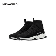 運動鞋 飛梭襪子運動鞋-黑色【ISW】悉心界設計師品牌