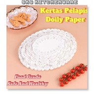 [ 200PCS] Doyleys Paper Doily Paper Dolly Paper Kertas Pelapis Kertas Dolly 椭圆形花底纸