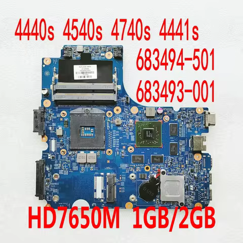 683493-001 For HP ProBook 4441s 4740s 4540s Laptop Motherboard 683494-001 683494-501 683493-501 1124