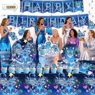 CAUSI Kpop Demon Hunter Party Decoration, Banner Backdrop Flag Huntrix Kpop Party Cutlery Set,  Ball