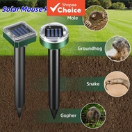 Solar Ultrasonic Pest Repeller, 7-14 Days Effect for Gophers & Moles, Easy Install Durable for Garde