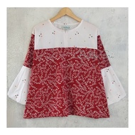 alima blouse batik kombinasi - xxl