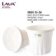 HIGH QUALITY LAVA IRIS FLOWER POT_PASU BUNGA_HEAVYDUTY