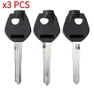 3pcs Black key replace uncut keys for Suzuki magnet anti-theft lock an250 an400 AN650 Burgman sj50 v