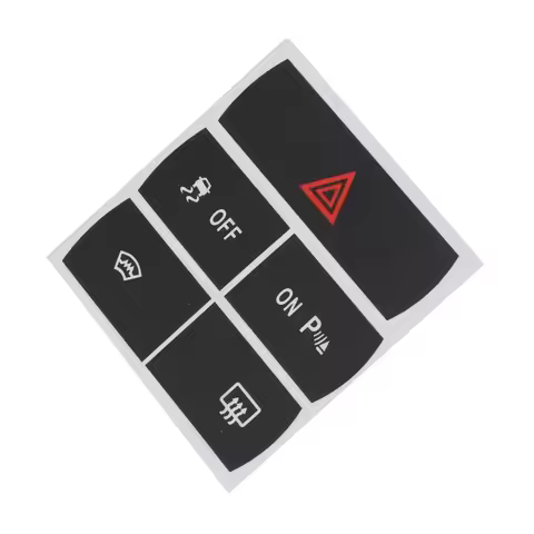 Double Flash Repair Switch Button Sticker Button Repair Decal Sticker Stickers To Repair The Hazard 